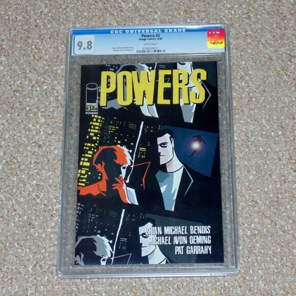 2000 Image Comics Powers # 3 CGC Graded 9.8 NM/M Brian Michael Bendis - Picture 1 of 10
